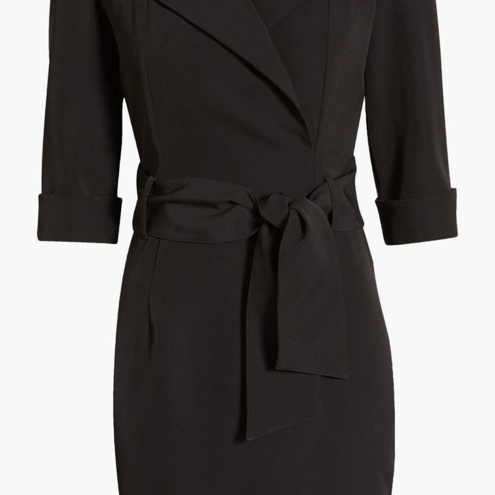 Lucinda Faux Wrap Coat Dress - Picture 2 of 4